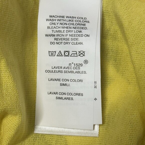 Polo Ralph Lauren Men's Medium Coastal Yellow Classic Fit Logo Cotton T-Shirt - Picture 7 of 8